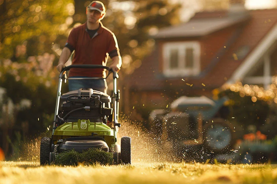 self-propelled lawnmower